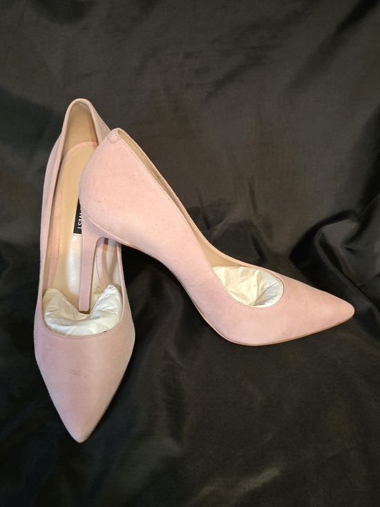 Nine West Shoes - Classic Pointed-Toe Pink Suede Pumps